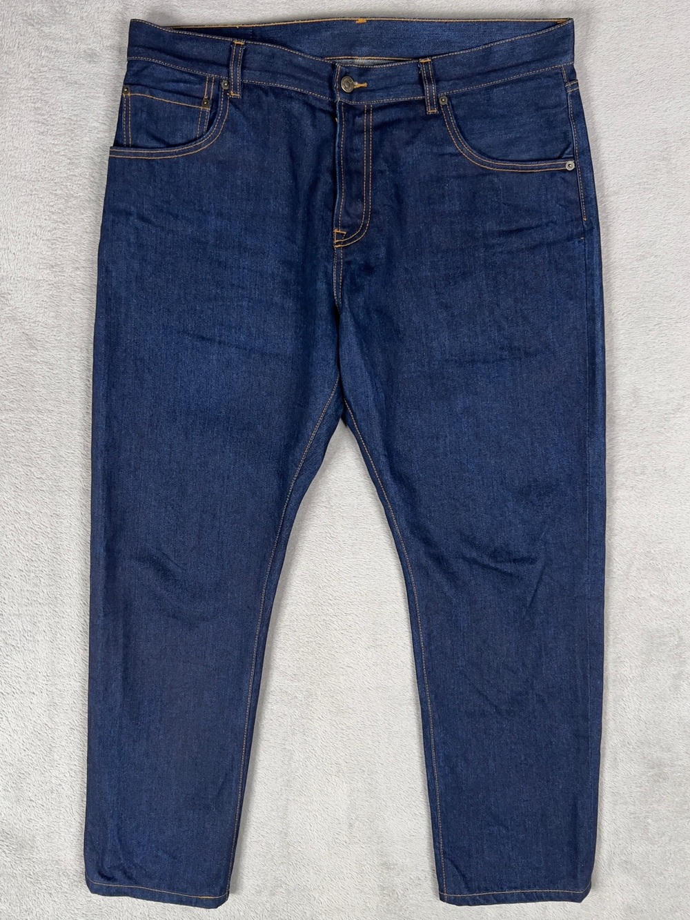 Corridor NYC 5-Pocket Organic Denim Jeans Men's 36x28 Raw Made In Italy Straight